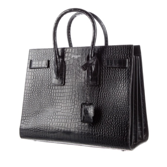 Saint Laurent, Embossed Small Sac de Jour 🐊 crocodile pattern - Picture 2 of 7